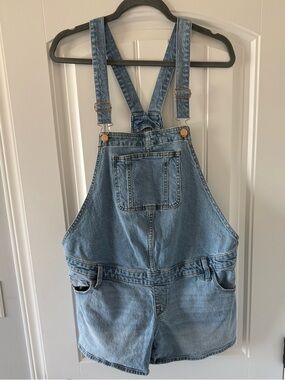 Ingrid & Isabel Light Blue Denim Short Overalls